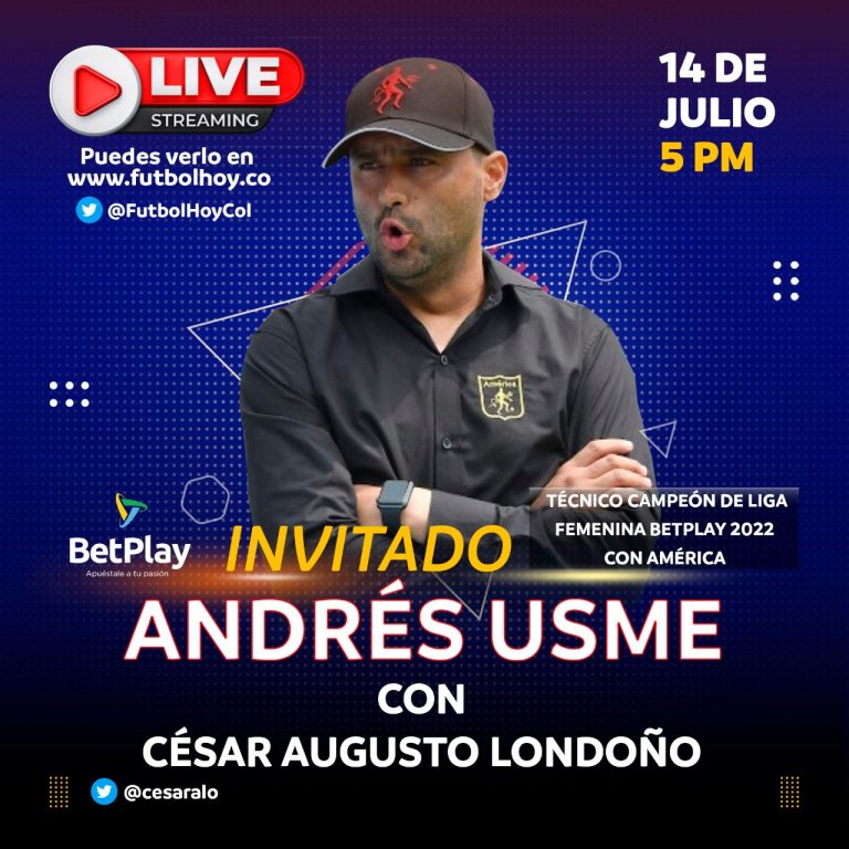 Una charla de fútbol femenino con Andrés Usme y BetPlay