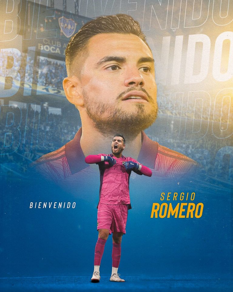 Romero ocupará el arco de Boca Juniors