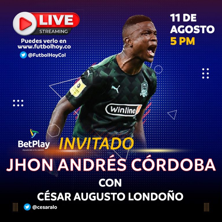Una charla de futbol con Jhon Córdoba y BetPlay