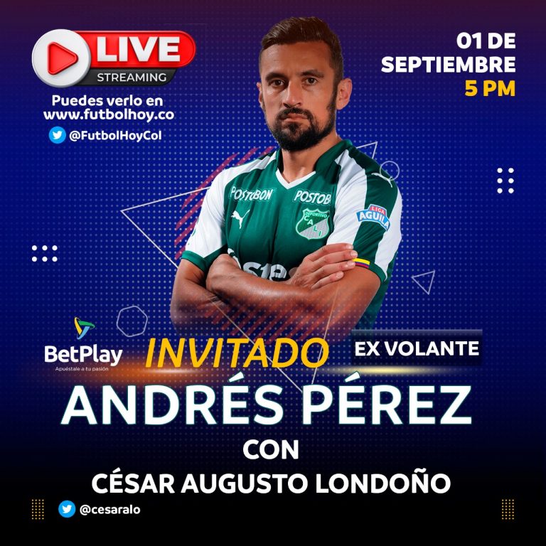 Una charla de fútbol con Andrés Pérez y BetPlay