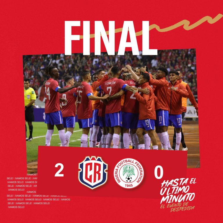 Costa Rica se despidió con victoria