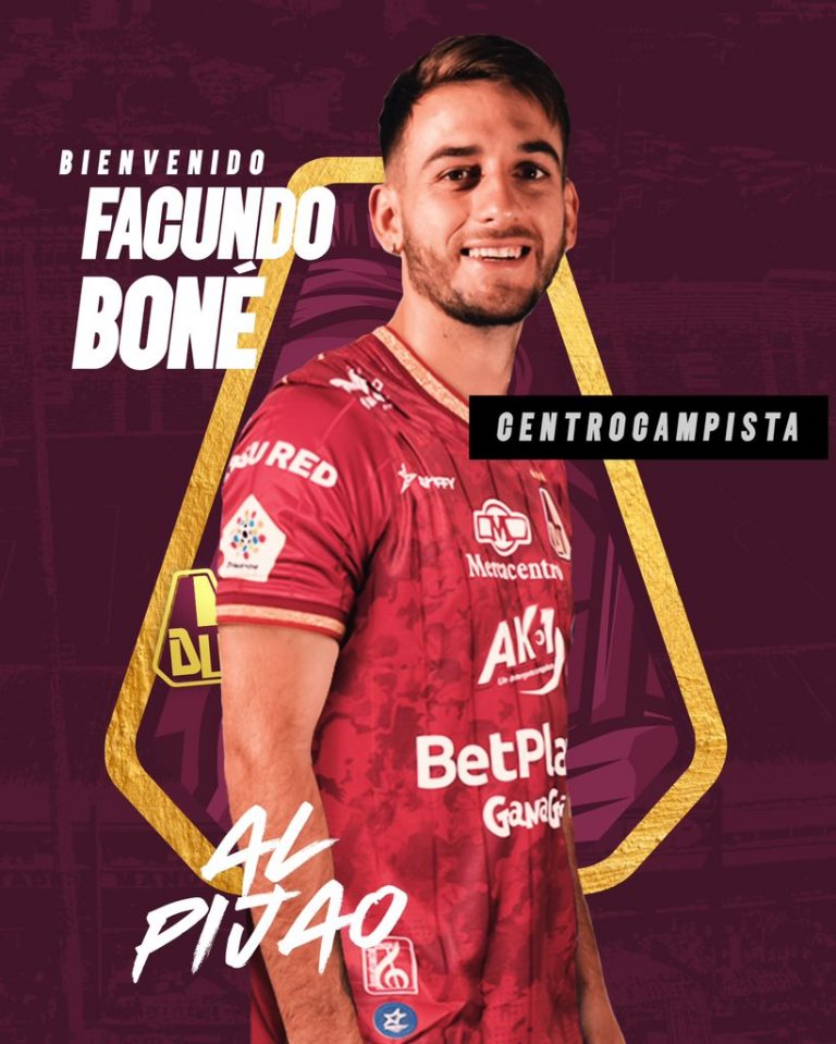 Boné es nuevo jugador del Tolima