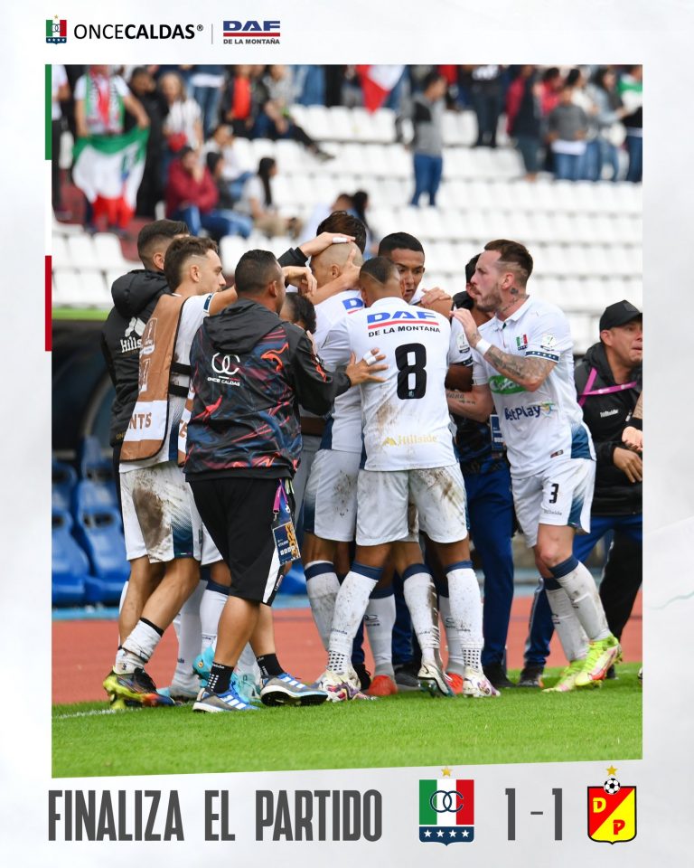 Once Caldas ganó su primer punto con Sarmiento