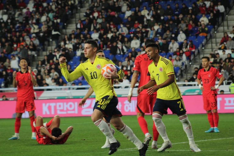 Colombia salvó un empate frente a Corea