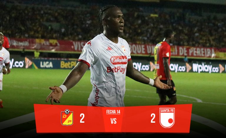 Rodallega rescató un punto para Santa Fe