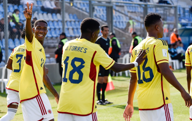 En imágenes: la goleada de la Selección Colombia Sub-20 a Eslovaquia