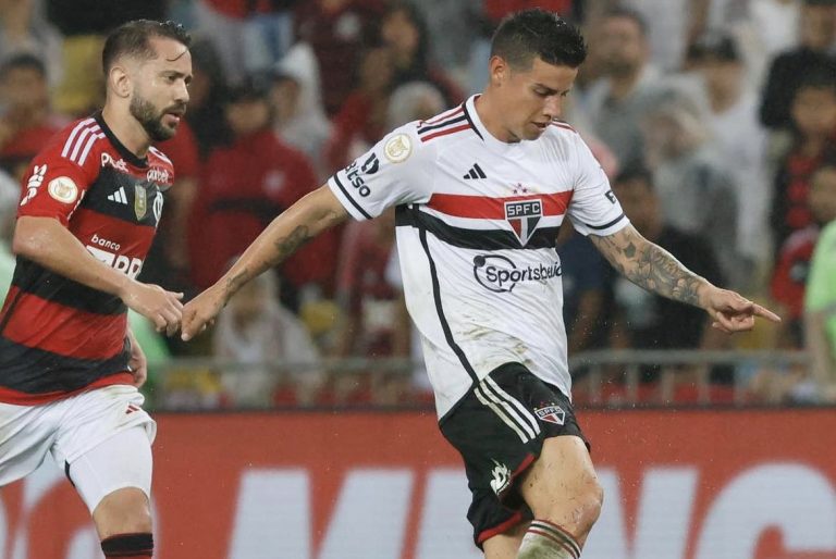 Así fue el debut de James con São Paulo después de cuatro meses sin jugar