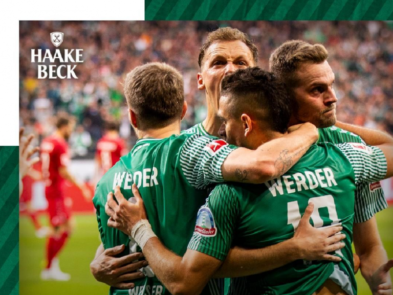 Santos Borré marca su primer gol con el Werder Bremen