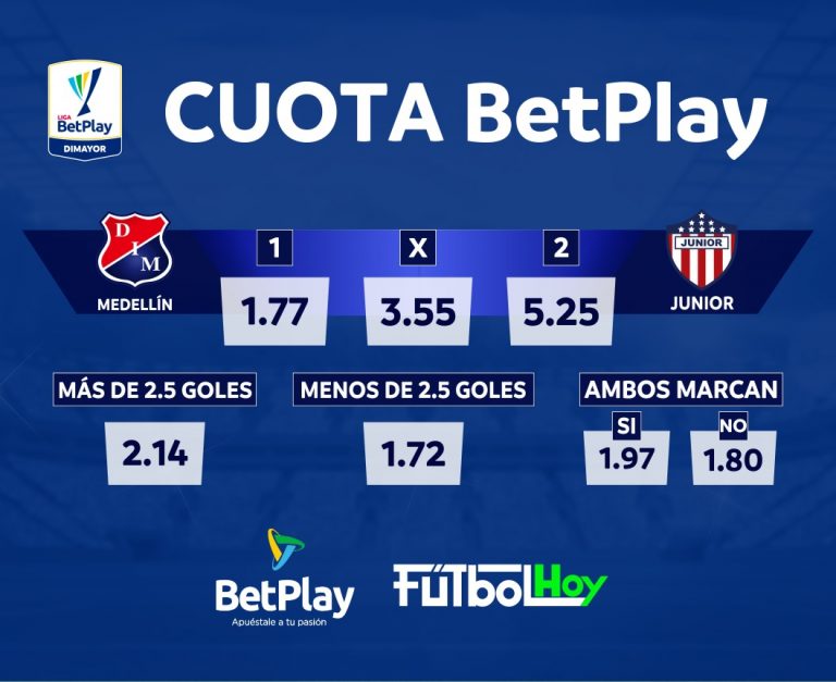 ¿Quién paga más entre Medellín y Junior? Así están las cuotas para la final de la Liga BetPlay