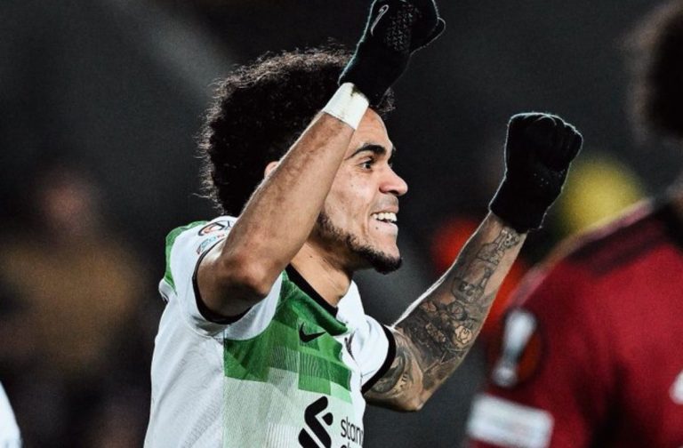 Luis Díaz aporta un gol en victoria del Liverpool por Europa League