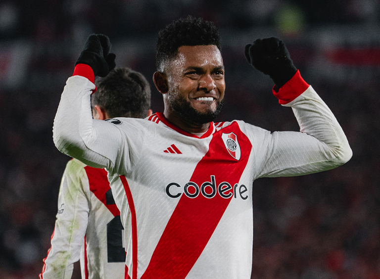 Borja, figura en la clasificación de River a octavos de Libertadores