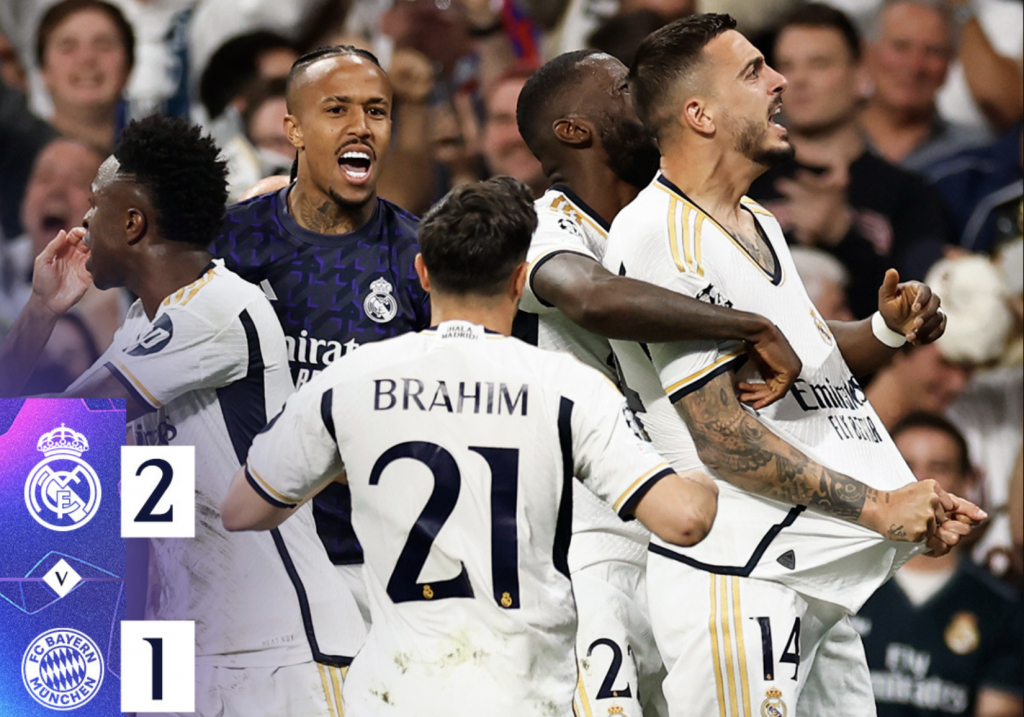 Épica remontada del Real Madrid al Bayern y consigue otra final de ...