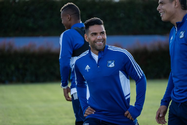 En fotos: Así fue el primer entrenamiento de Falcao con Millonarios