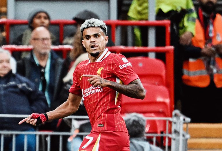 Golazo de Luis Díaz en su partido 100 con Liverpool