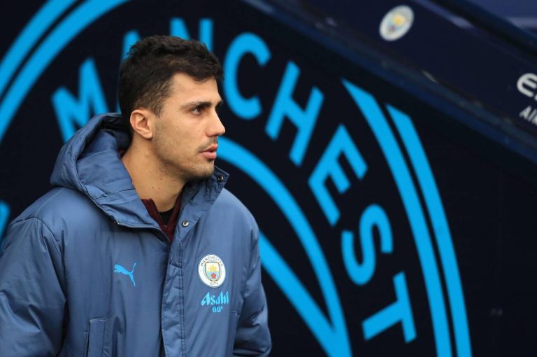Rodri volvió a los entrenamientos con Manchester City