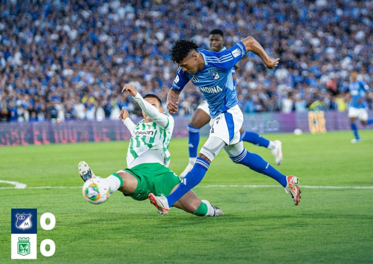 Millonarios y Nacional igualan en un pálido clásico