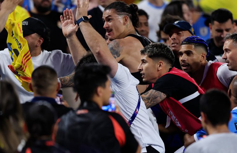 TAS ratifica sanciones a jugadores de Uruguay por peleas en partido ante Colombia