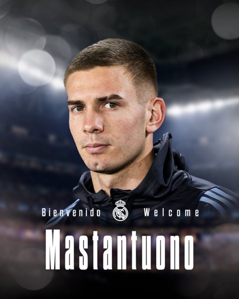 Real Madrid anuncia el fichaje de Mastantuono