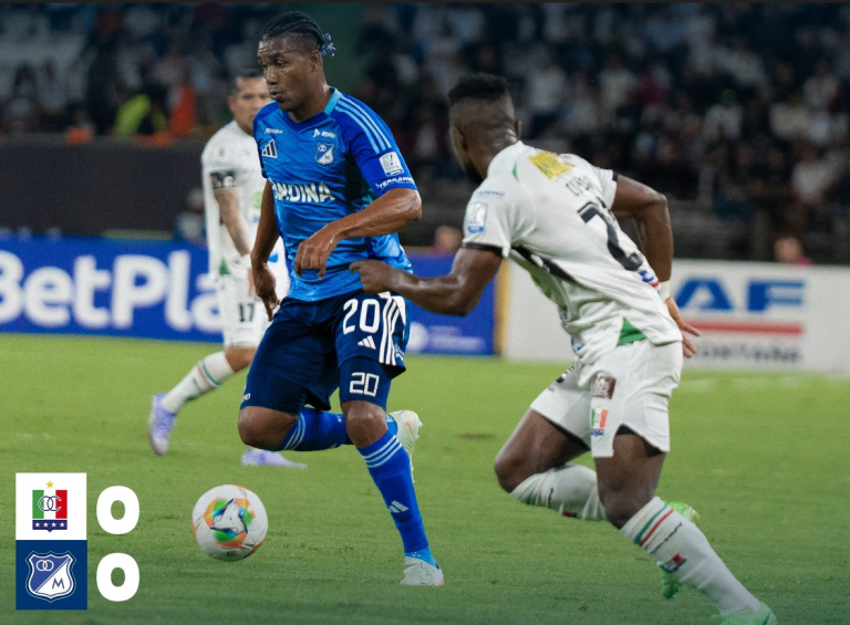 Millonarios empató con el Once Caldas en Manizales y perdió el liderato del Grupo B