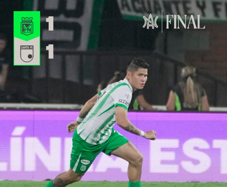 Nacional y Santa Fe igualan en el Atanasio Girardot