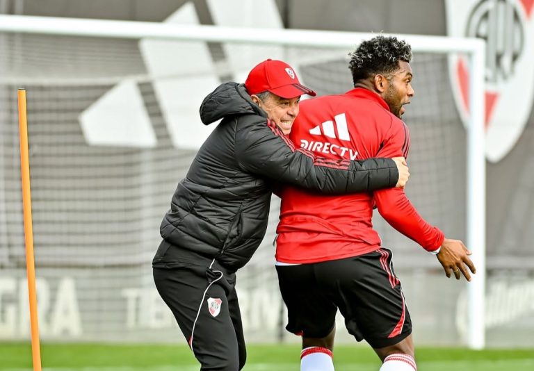 Marcelo Gallardo respaldó a Miguel Ángel Borja ante su falta de gol en River Plate