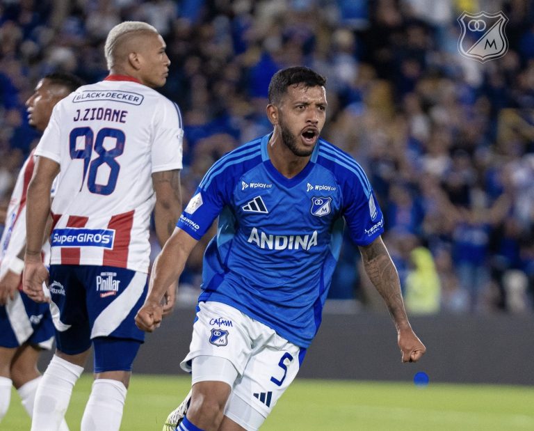 Millonarios rompe la racha, gana y le quita el invicto a Junior