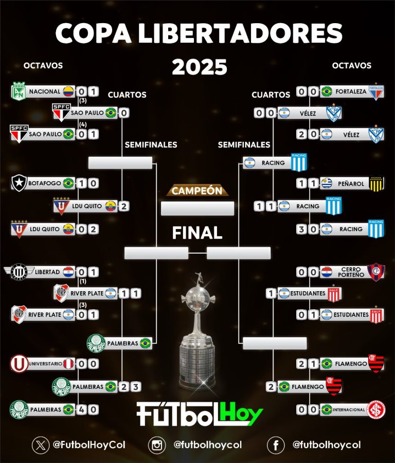 Palmeiras eliminó a River Plate y es el segundo semifinalista de Copa Libertadores: Así avanza el fixture