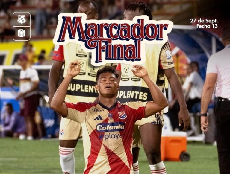 Medellín remontó y comparte la cima de la Liga BetPlay con un partido menos