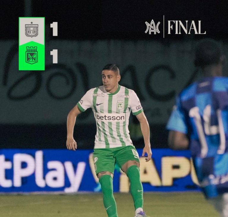 Nacional salva un empate agónico en su visita a Chicó