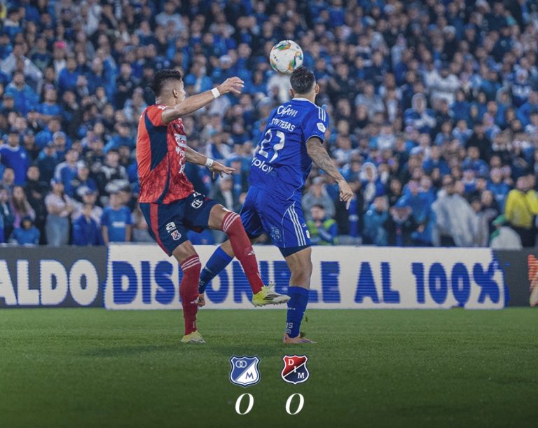 Millonarios y DIM igualan sin goles en atípico partido