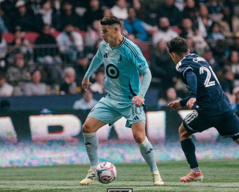 James Rodríguez, nuevamente baja con Minnesota: esta es la razón