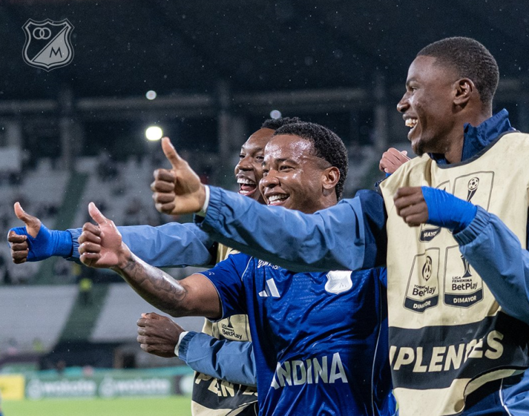 Millonarios golea a Once Caldas de visita y se afianza en los ocho