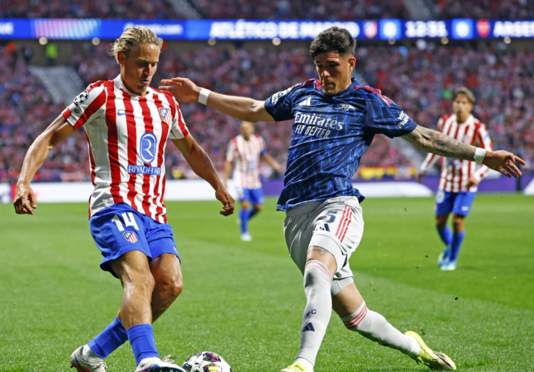 Atlético de Madrid y Arsenal empatan en la ida de las semifinales de Champions