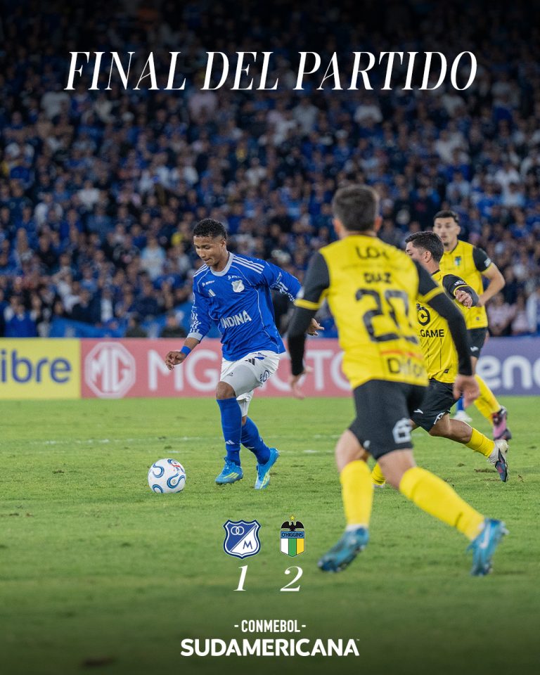 Millonarios pierde con O’Higgins y queda eliminado de la Copa Sudamericana