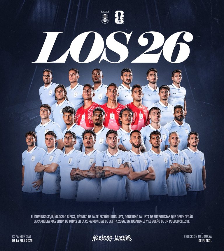 Los 26 de Uruguay para el Mundial