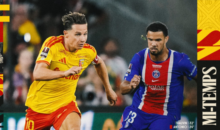 ¡No habrá ‘sextete’! PSG pierde la Supercopa de Francia con un aguerrido Lens