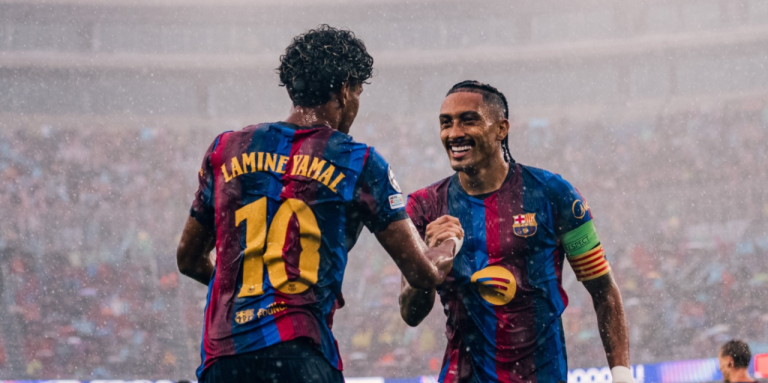 Barcelona golea al Feyenoord con brillante participación de Raphinha y Lamine Yamal