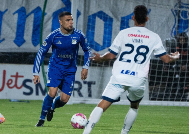 En el último minuto, Millonarios dejó escapar la victoria ante Fortaleza y sigue en deuda